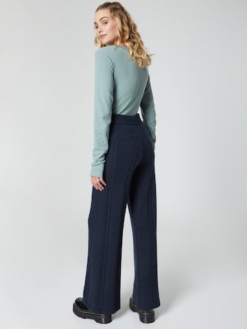 florence by mills exclusive for ABOUT YOU Wide leg Trousers 'Rosa' in Blue