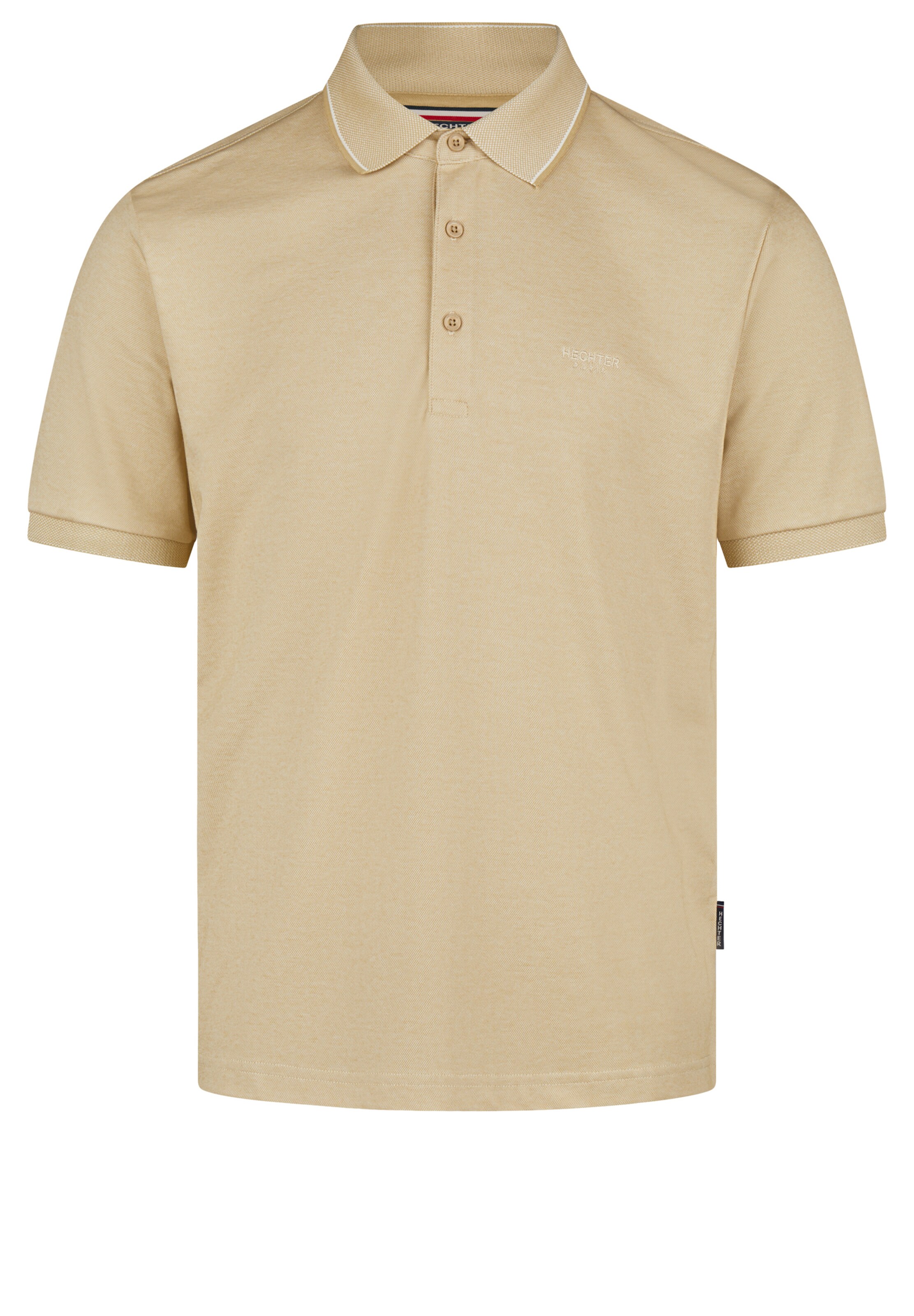 HECHTER PARIS Shirt 'Pique Easy Go' in Beige: Vorderseite