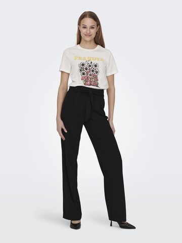 ONLY Regular Pleat-Front Pants in Black