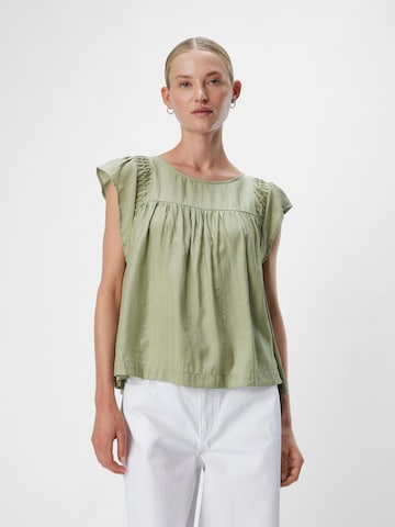 Camicia da donna 'CATJA' di OBJECT in verde: frontale