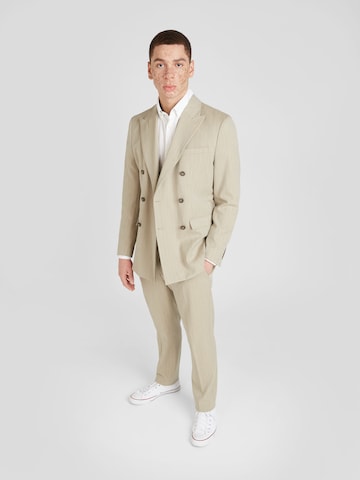 SELECTED HOMME Slim fit Suit 'PETER' in Beige