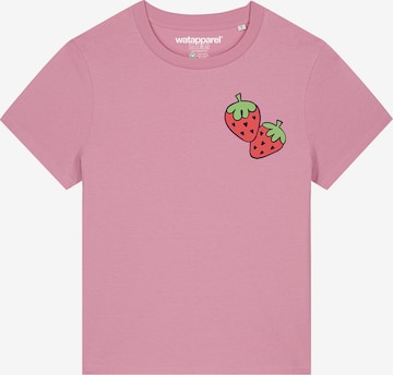 Maglietta 'Strawberry' di Watapparel in rosa: frontale