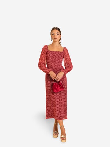 THE-ARE - Vestido en rosa: frente