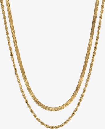 Nemomatheo Necklace 'Rope & Silk' in Gold: front
