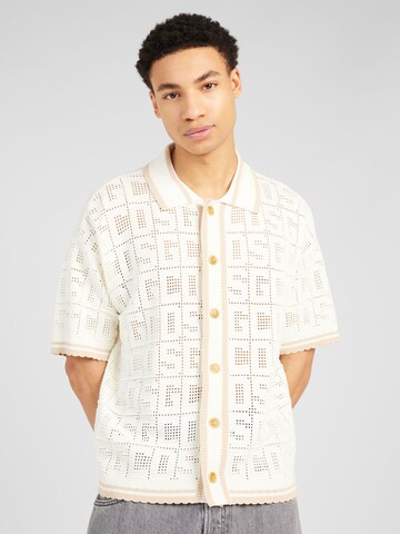 GCDS - Regular Fit Camisa em branco: frente