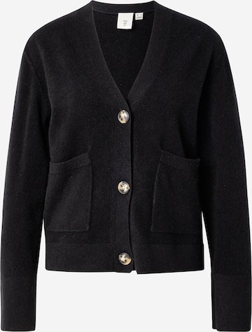 YAS Strickjacke 'YASEMILIE' in Schwarz: Vorderseite