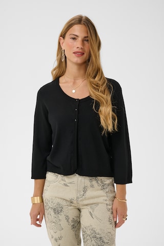 Cardigan 'CRDela' Cream en noir : devant