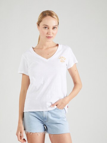 T-shirt 'Graphic Perfect Vneck' LEVI'S ® en blanc : devant