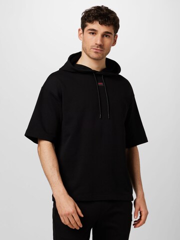 Sweat-shirt 'Dresley232' HUGO en noir : devant