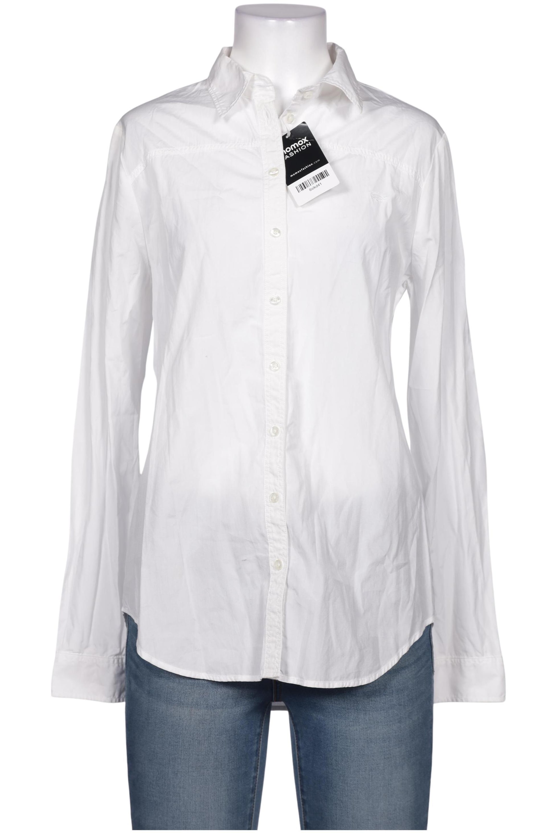 LACOSTE Bluse S in Weiß: Vorderseite