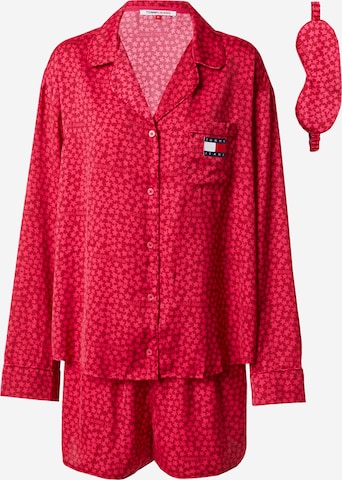 Tommy Hilfiger Underwear Short Pajama Set in Red: front