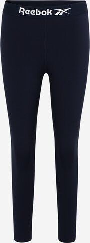 Skinny Pantalon de sport Reebok en bleu : devant