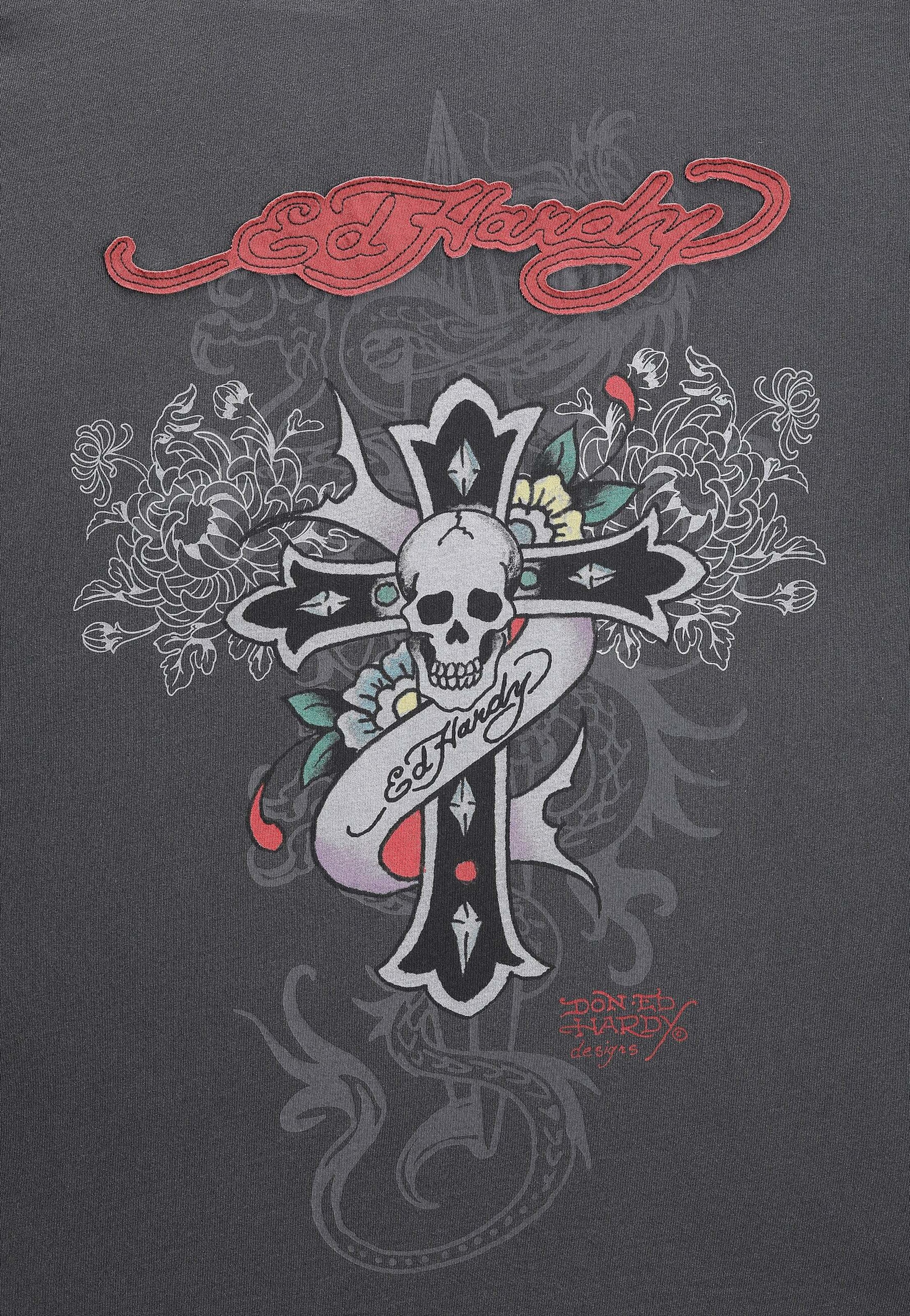 Ed Hardy Pullover in Grau