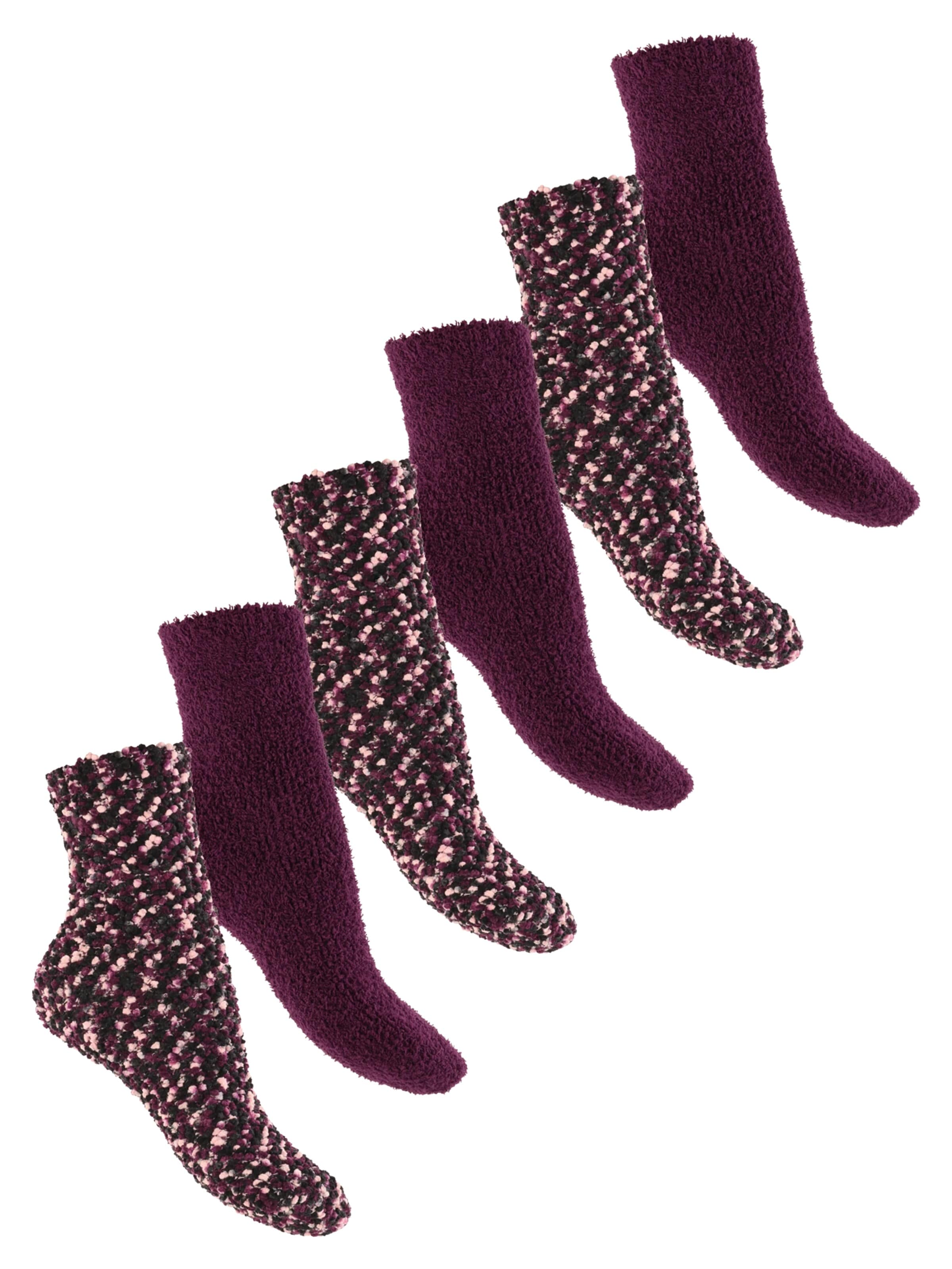 footstar Socken 'EVERYDAY! Cozy'‌‌‌‌ in Lila: Vorderseite