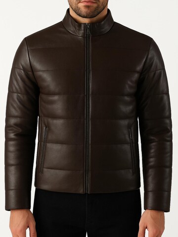 CYCAS D'OR Between-Season Jacket 'Venusio' in Brown: front