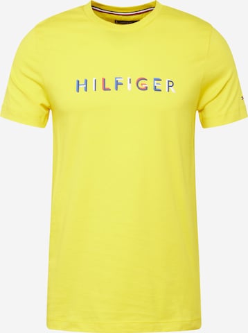 Maglietta di TOMMY HILFIGER in giallo: frontale