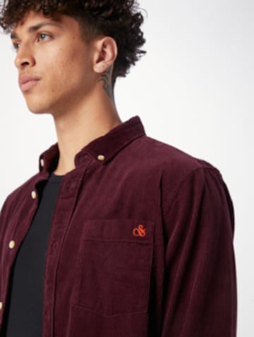 SCOTCH & SODA Regular fit Button Up Shirt in Red