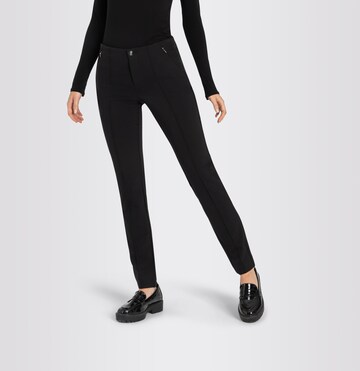 MAC Slimfit Broek 'Anna' in Zwart
