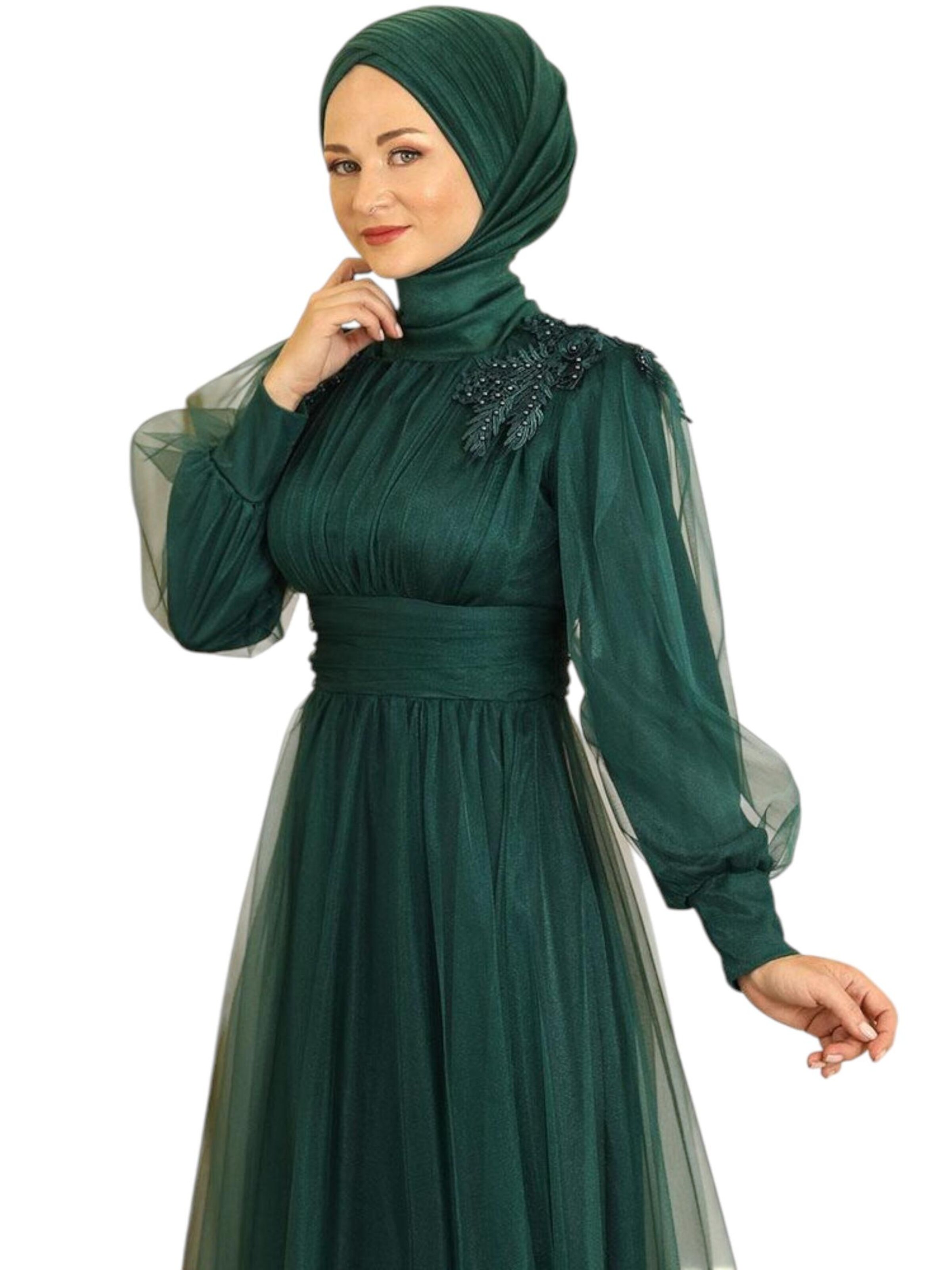 Abito da sera 'MINEL' di fashionshowcase in verde