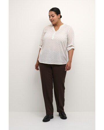 KAFFE CURVE Bluse 'Solo' in Weiß