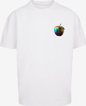 F4NT4STIC T-Shirt 'Colorfood Collection - Rainbow Apple' in Weiß: predná strana