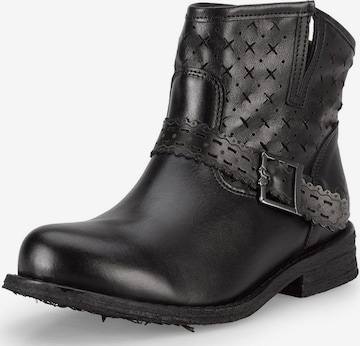 Felmini Wide Fit Stiefelette in Schwarz: Vorderseite