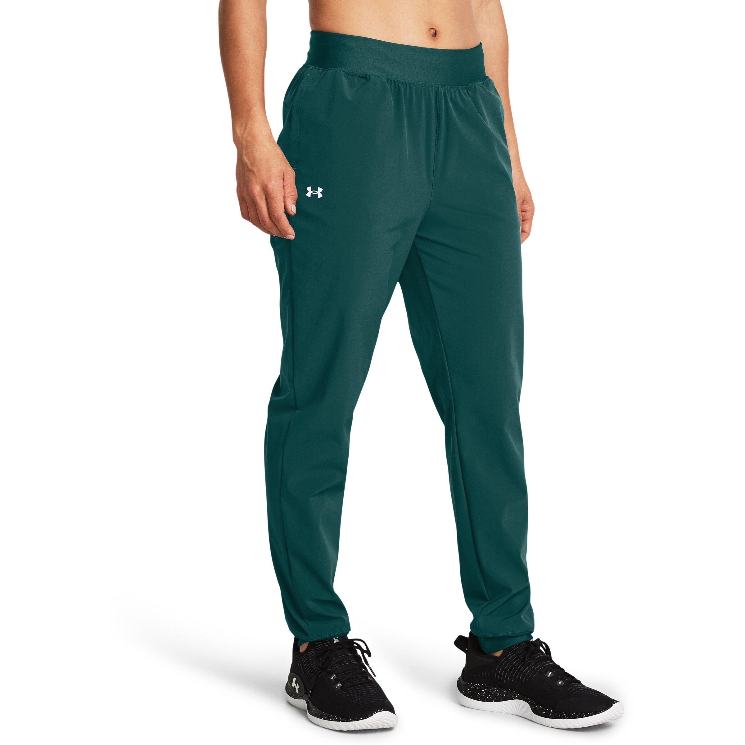 UNDER ARMOUR Tapered Sporthose in Grün