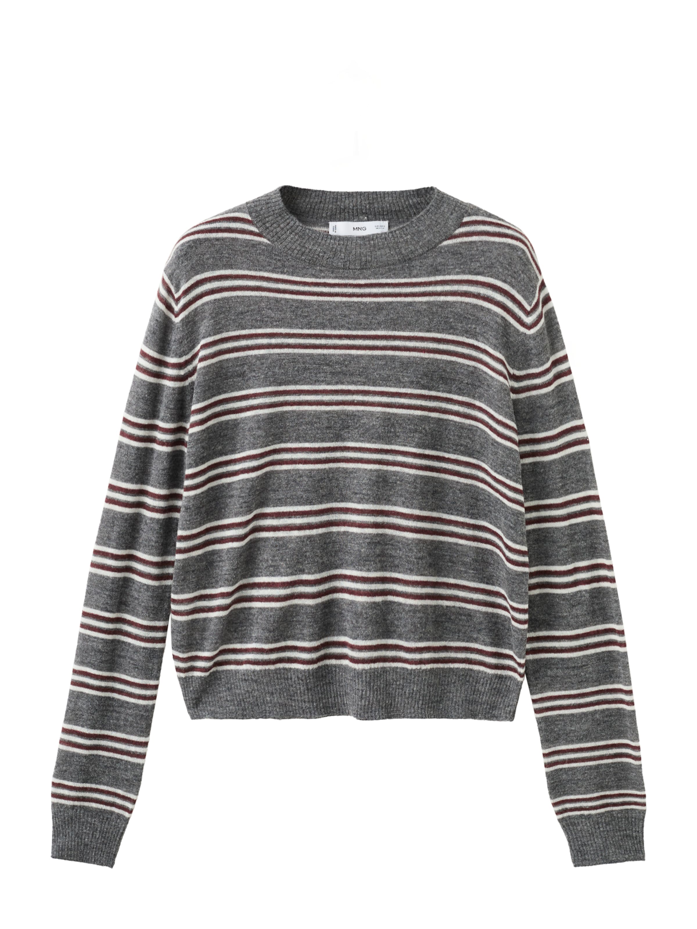 MANGO Pullover 'PEQUE' in Grau: Vorderseite