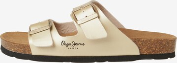 Pepe Jeans Pantolette 'Oban Claic' in Gold: predná strana