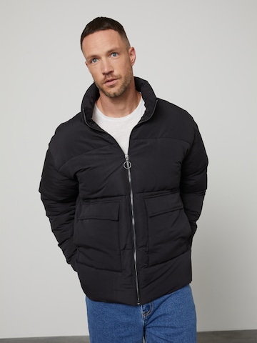 DAN FOX APPAREL Jacke 'Keanu' in Schwarz: predná strana