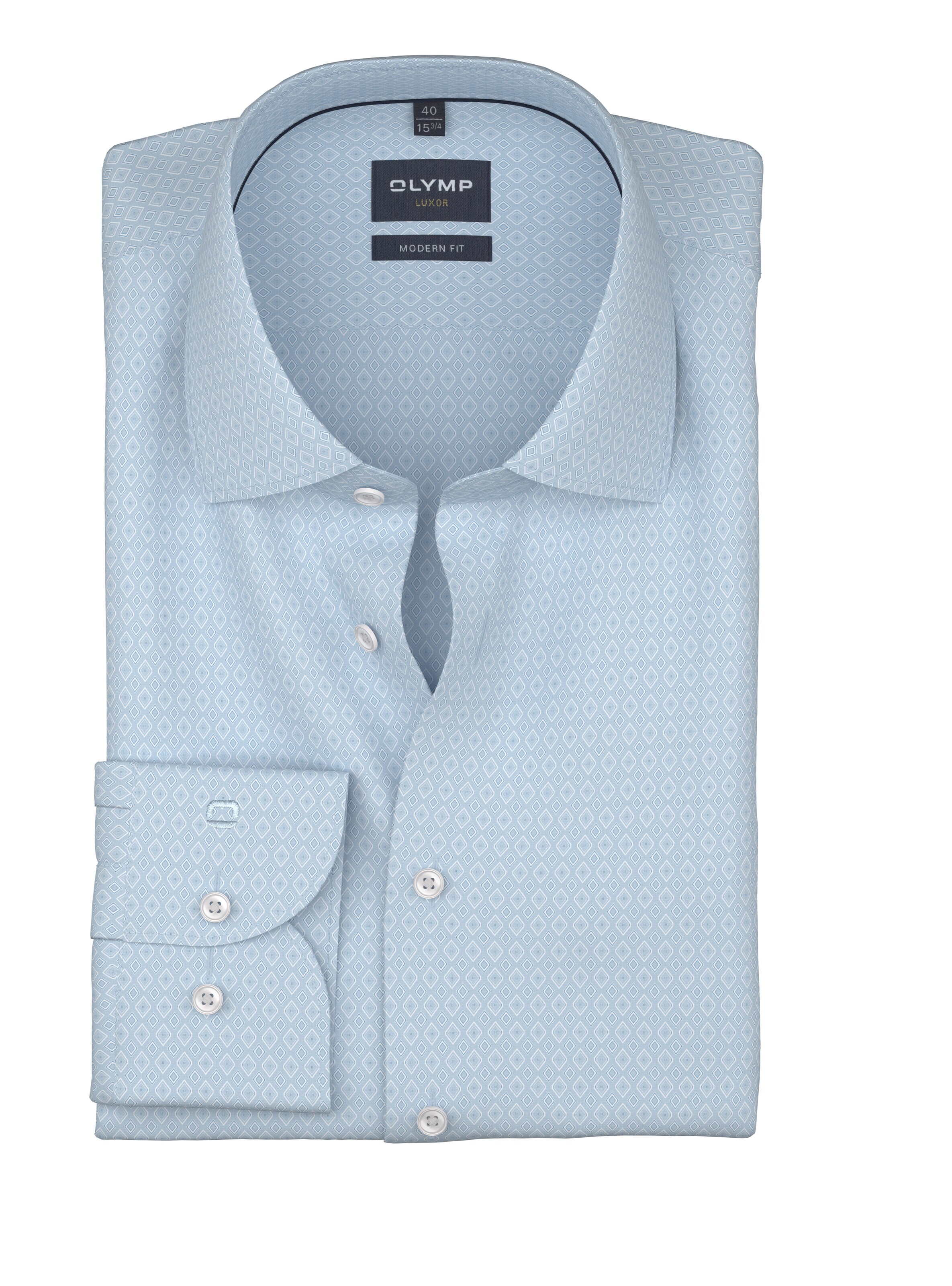 OLYMP Regular Fit Hemd in Blau: Vorderseite