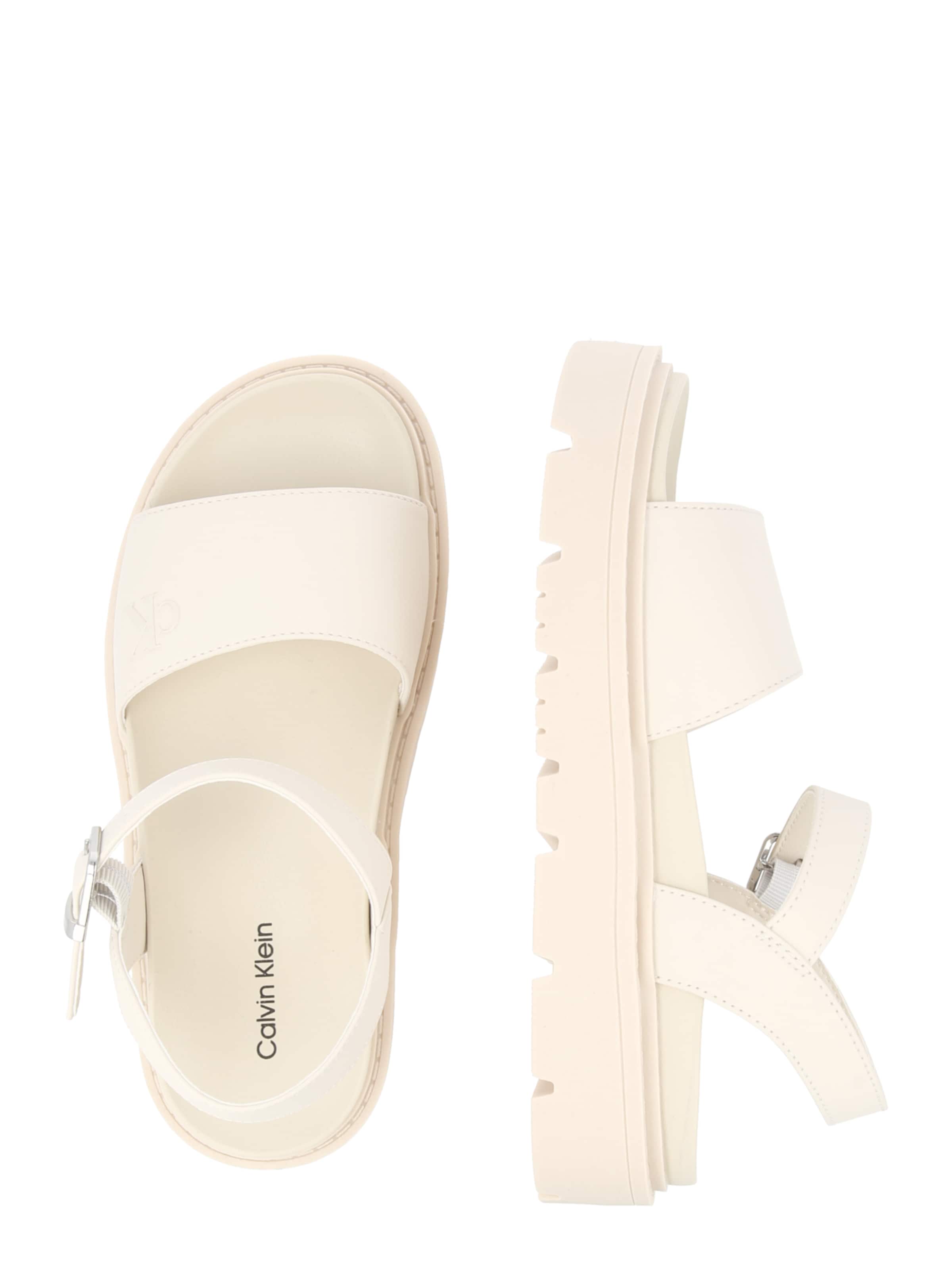 Calvin Klein Jeans Sandały 'NINA' w kolorze biały