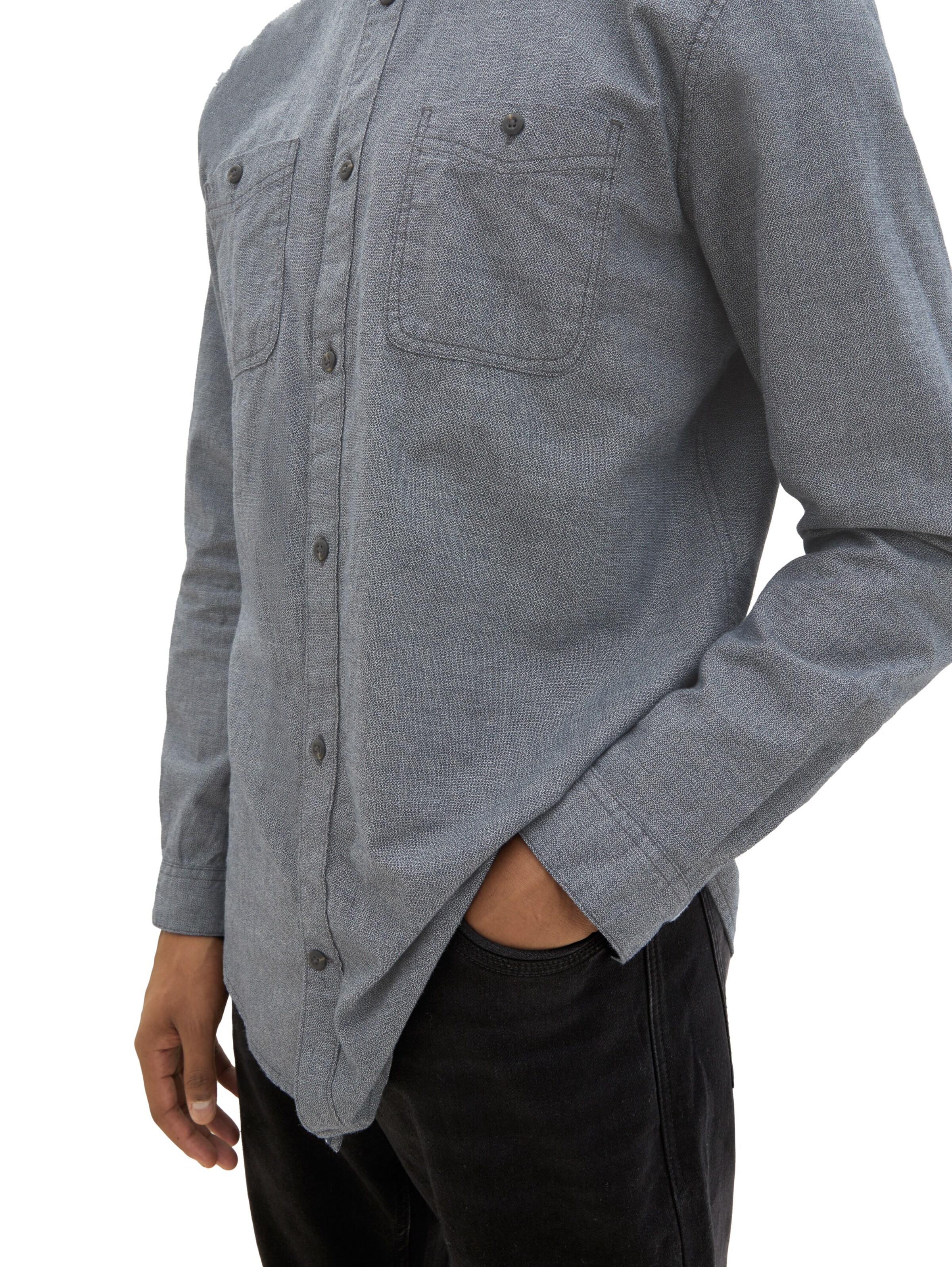 TOM TAILOR Regular Fit Skjorte i blå