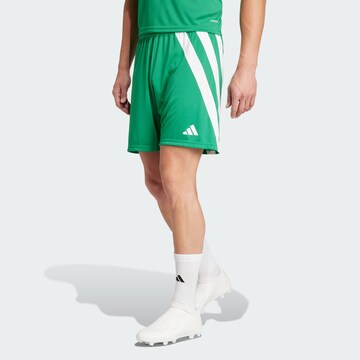 ADIDAS PERFORMANCE Regular Workout Pants 'Fortore 23' in Green: front