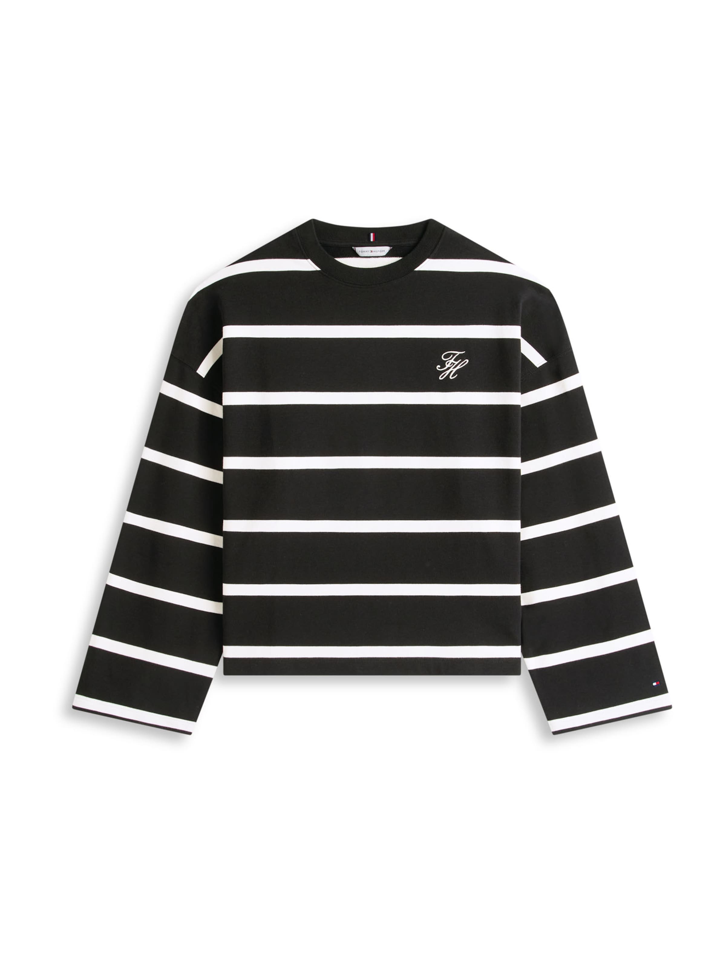 Tommy Hilfiger Curve Sweatshirt in Black: front