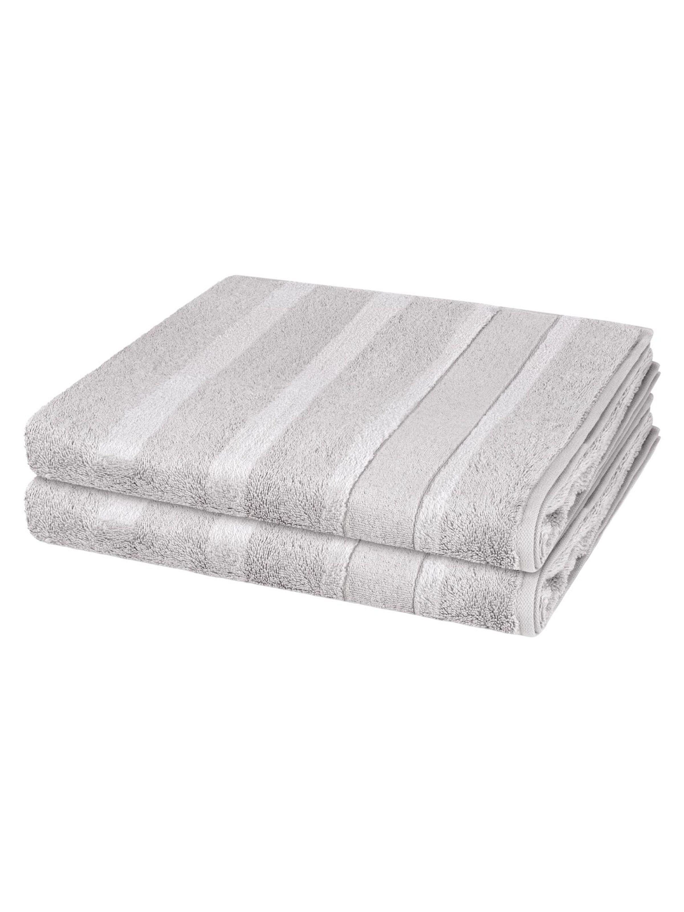 Cawö Towel 'Noblesse' in Grey: front
