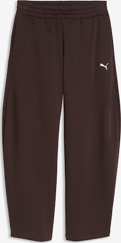 PUMA Barrel Trousers in Brown: front