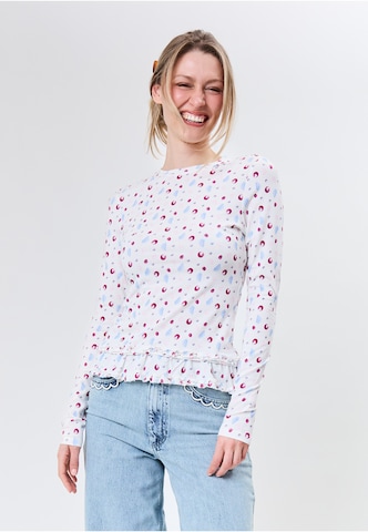 T-shirt OH APRIL en beige : devant