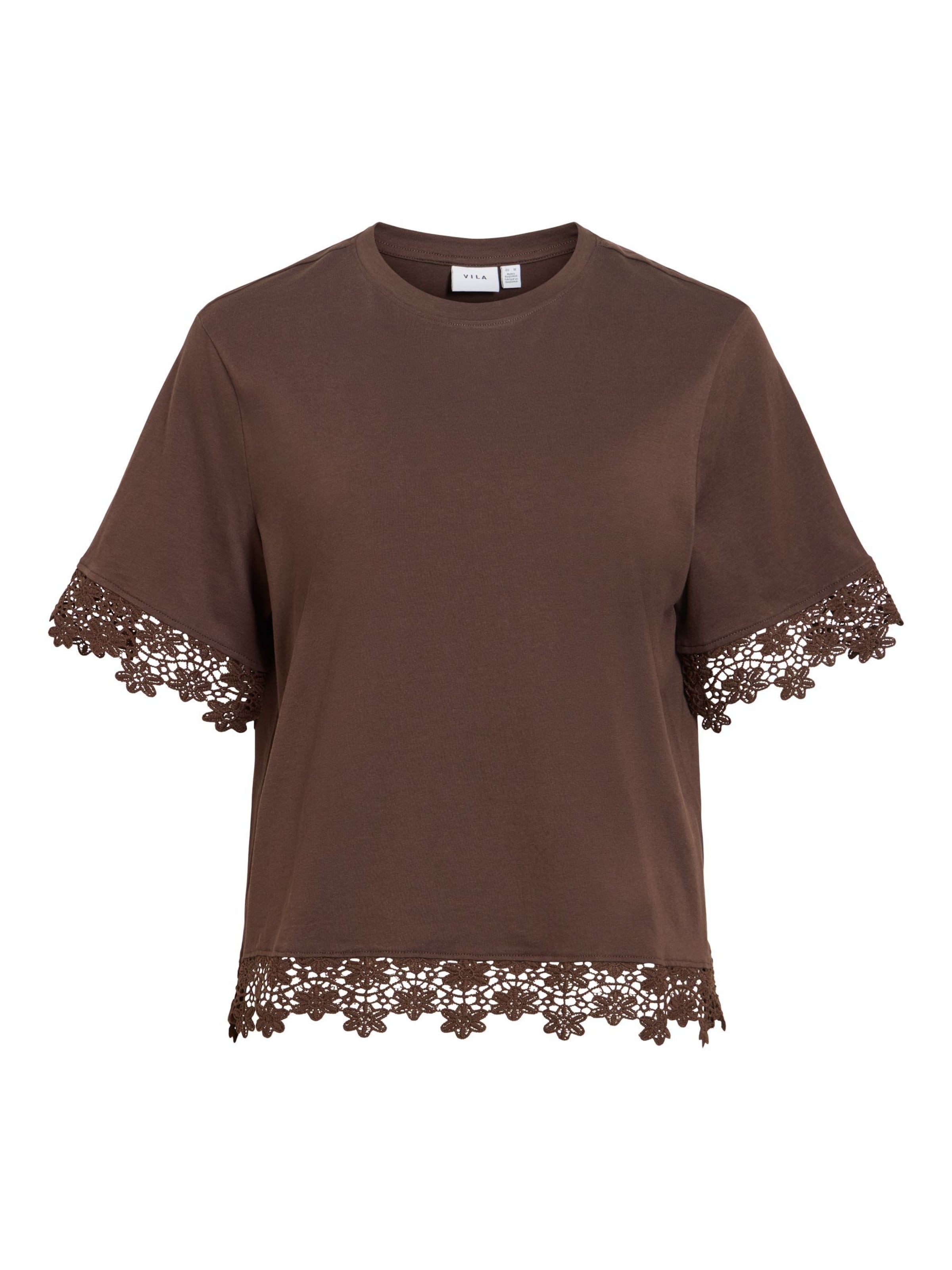 T-shirt 'VIVora' VILA en marron : devant
