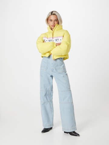 FRAME Wide leg Cargo jeans in Blue