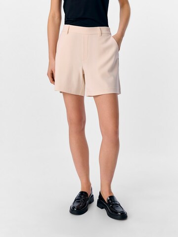regular Pantaloni 'OBJLisa' di OBJECT in beige: frontale