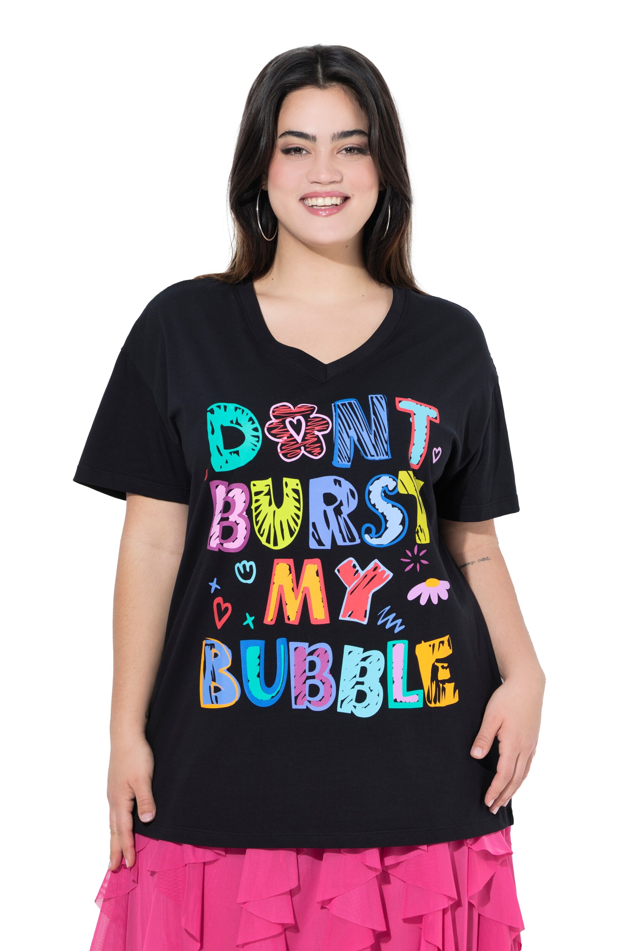 Angel of Style Shirt in Schwarz: Vorderseite