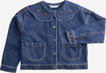 Marks & Spencer Denim-Hemdjacke mit Kragen und Kirschenstickerei (2–10 J.) in Blau: Vorderseite