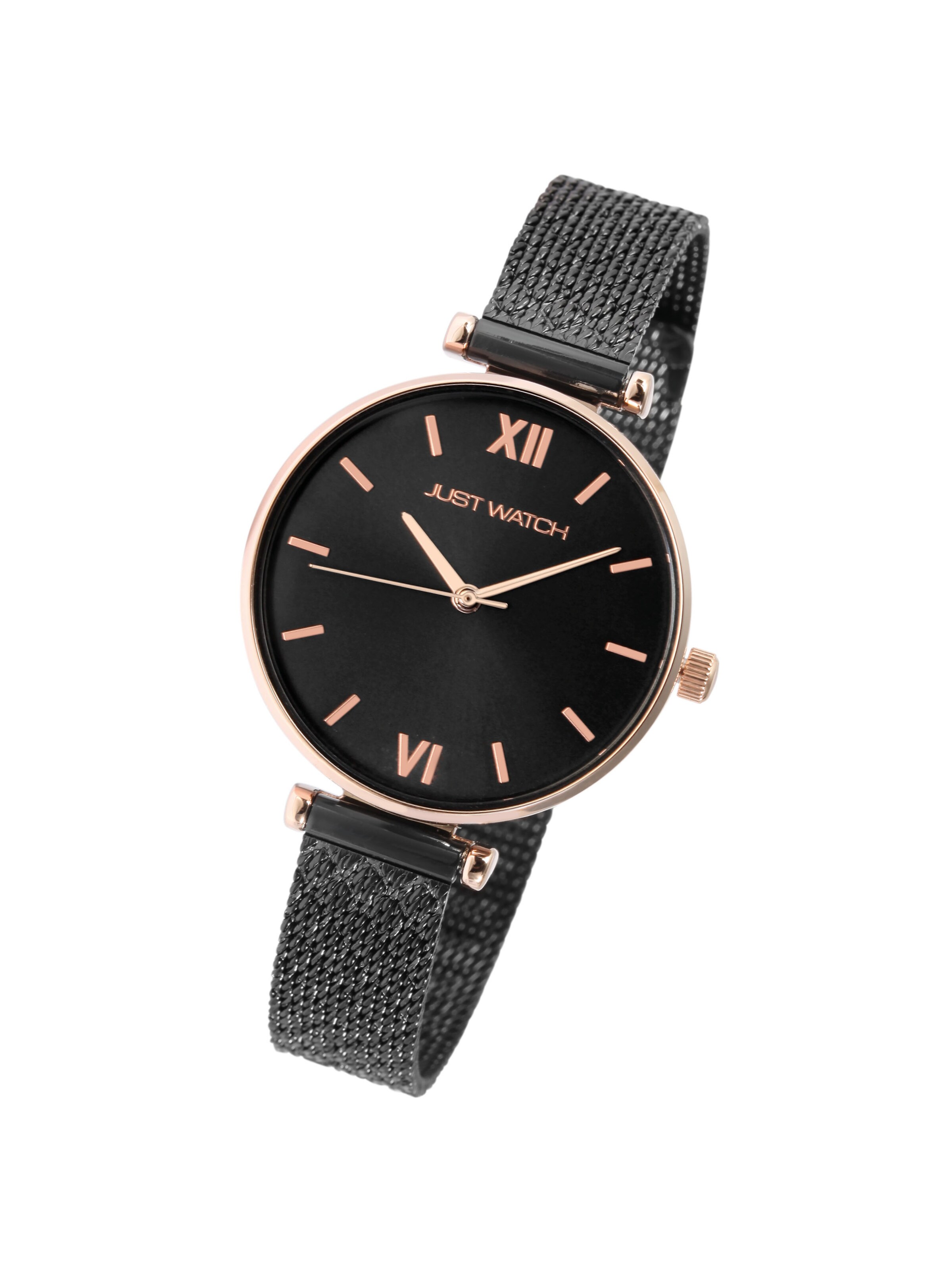 Just Watch Analoguhr‌‌‌‌‌‌‌ in Schwarz: Vorderseite