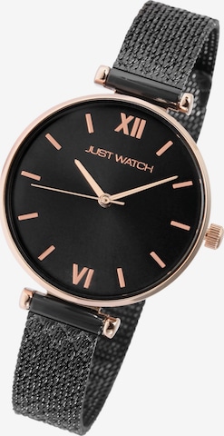 Just Watch Analog Watch in Black: front