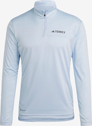 ADIDAS TERREX Performance Shirt 'Multi' in Blue: front