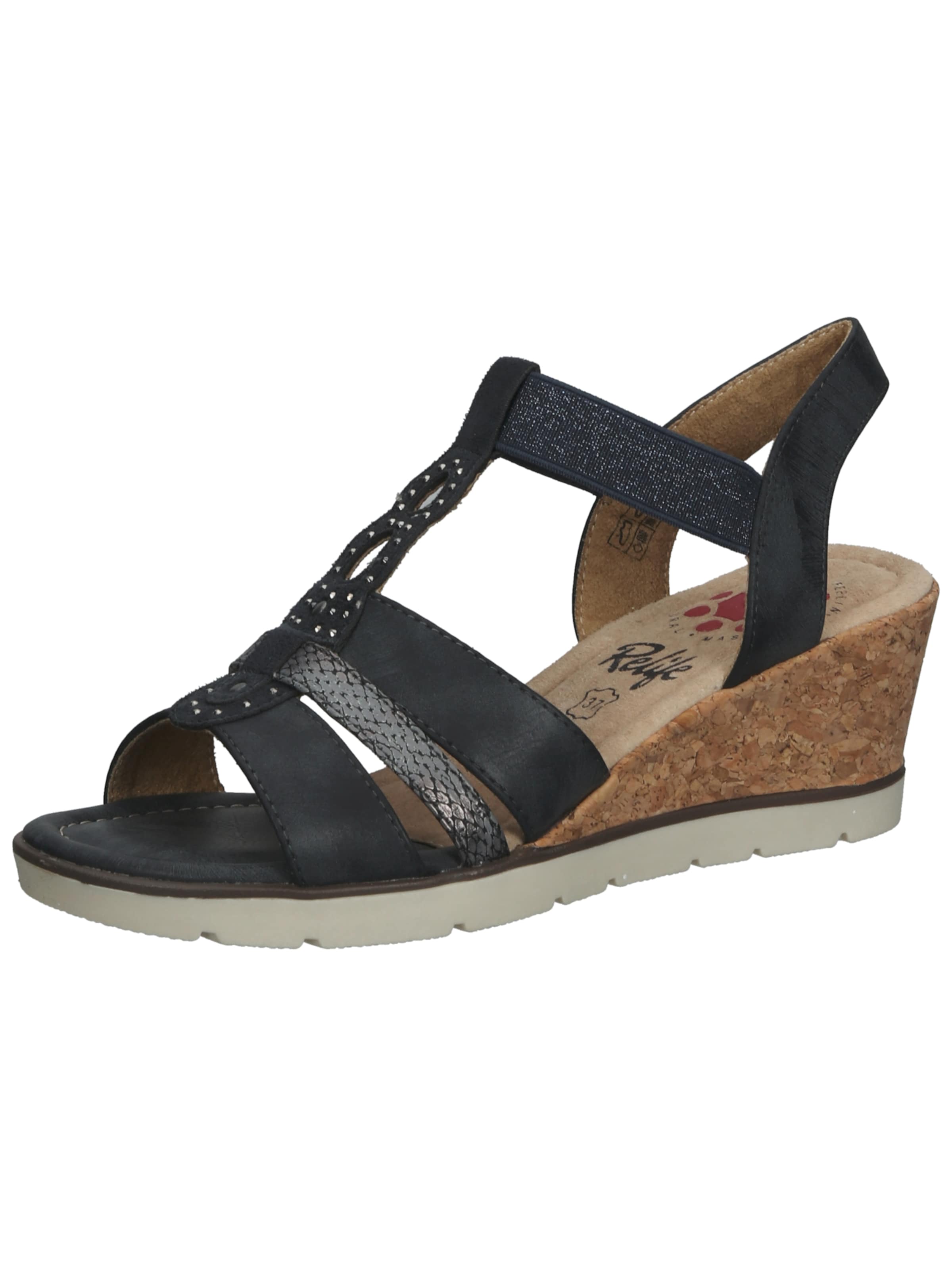 Relife Sandals in Blue: front