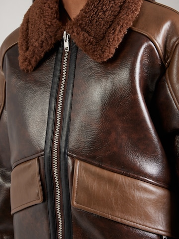 TOPSHOP - Casaco meia-estação 'JULIE' em castanho