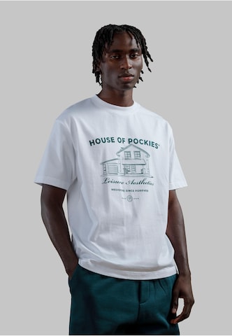 T-Shirt 'H.O.P' Pockies en blanc : devant