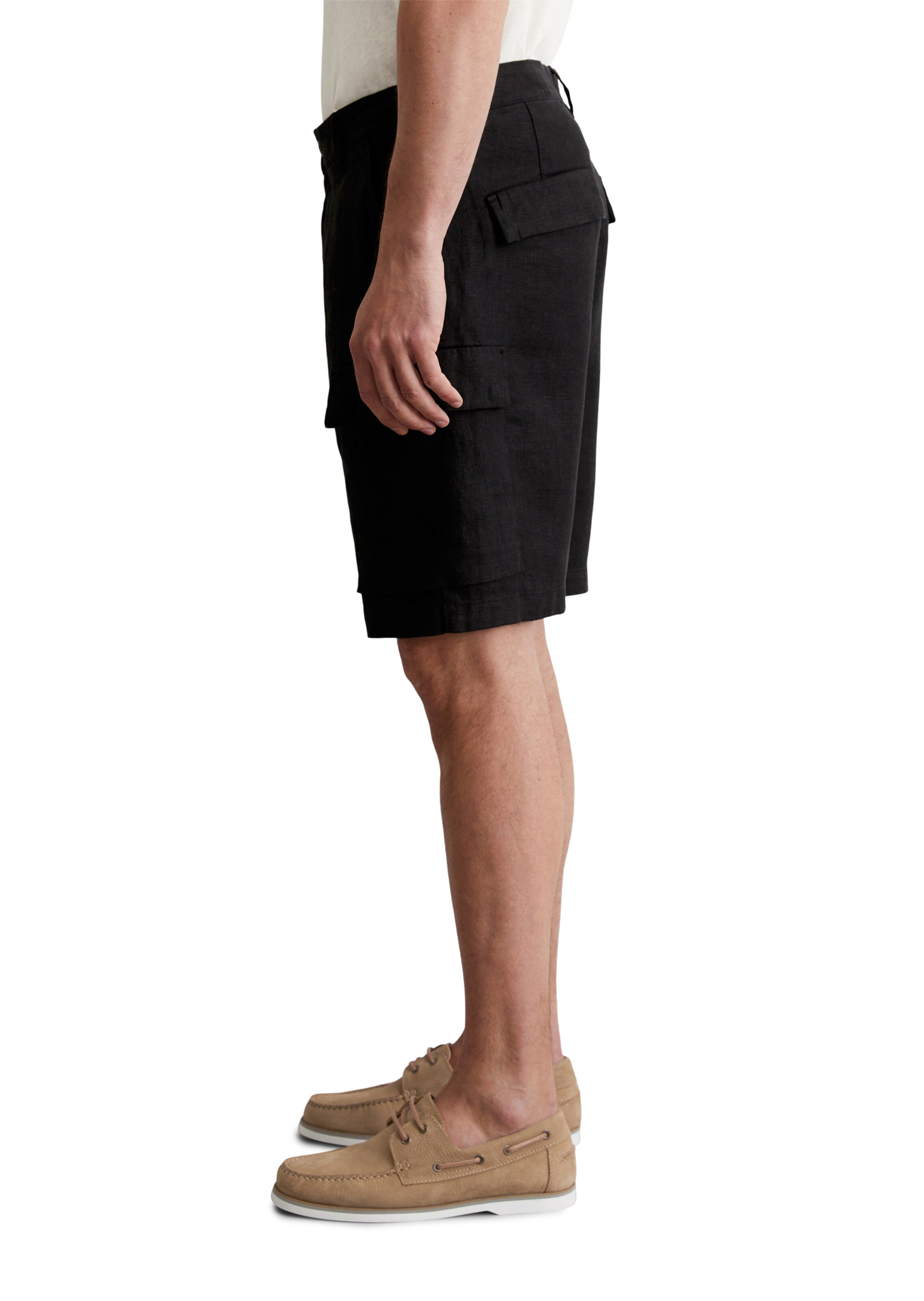 Marc O'Polo Loosefit Shorts in Schwarz